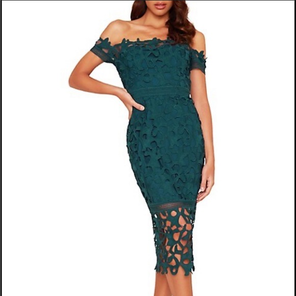 Chi Chi London Anna Off-Shoulder Dress - Picture 1 of 8